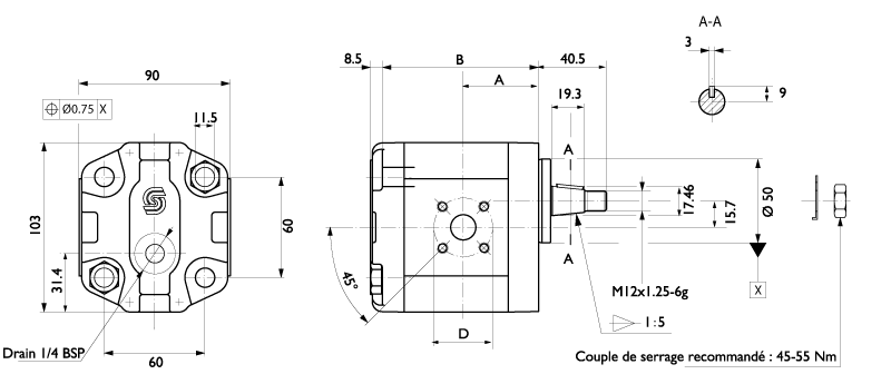 Moteur à engrenage Flasque XX 6 à 26 cm3